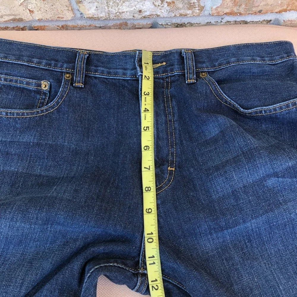 J.crew Cotton Style 86572 Mens Blue Wash Boot Cut‎ Jeans  34W 34L